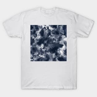 Abstract Navy Watercolor T-Shirt